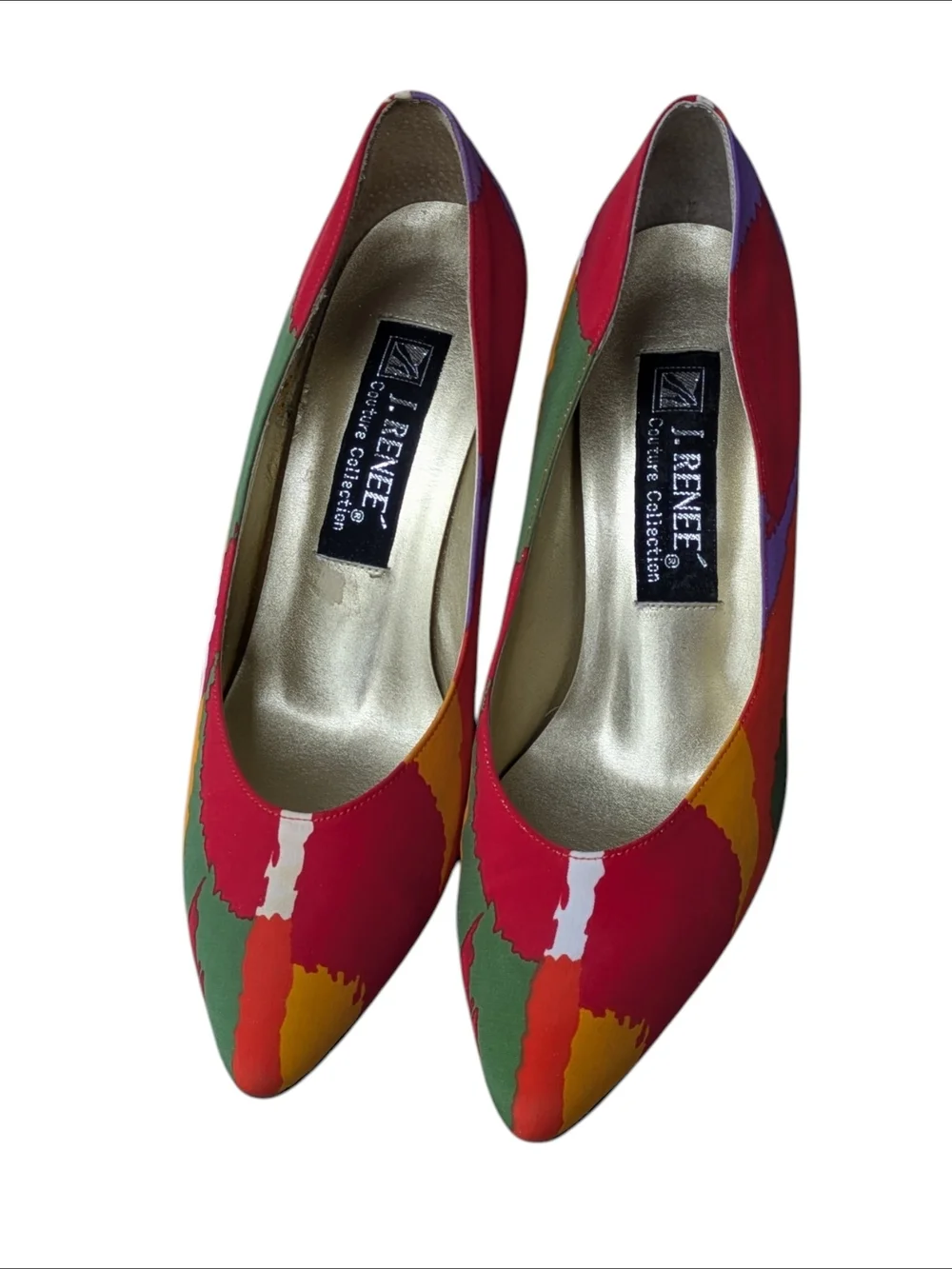 J Renee Multicolor Pointed-Toe Pumps Women's Size 6.5